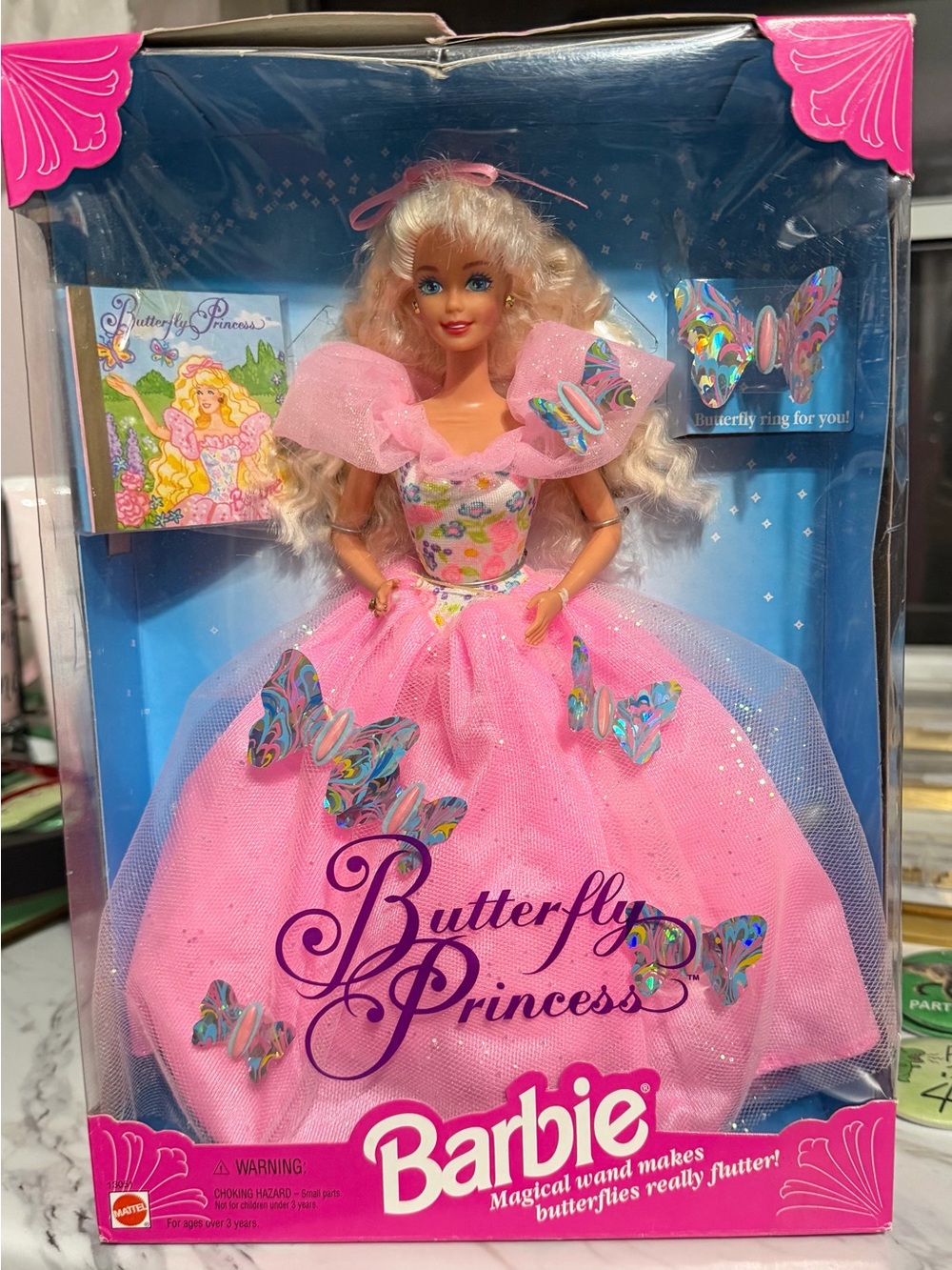 Barbie Butterfly Princess Doll - Pink with Multi-Color Accents